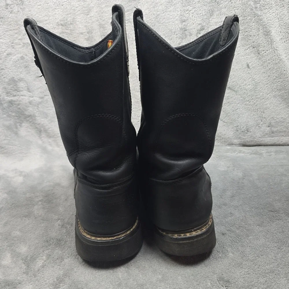 Harley Davidson Mens sz 10 M Altman D93563 Black Leather Biker Boots